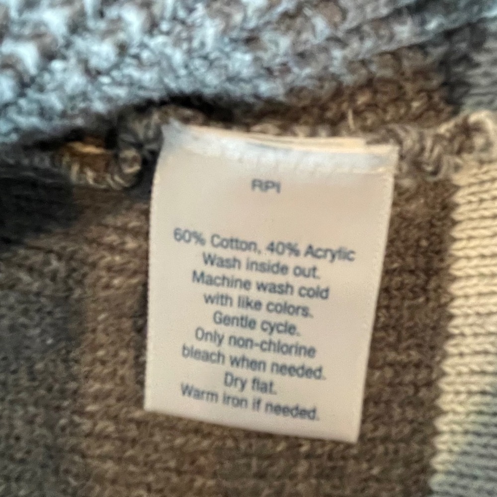 Urban Pipeline Mens Grey Striped Knit Hoodie Sweater Size Small - Picture 4 of 6